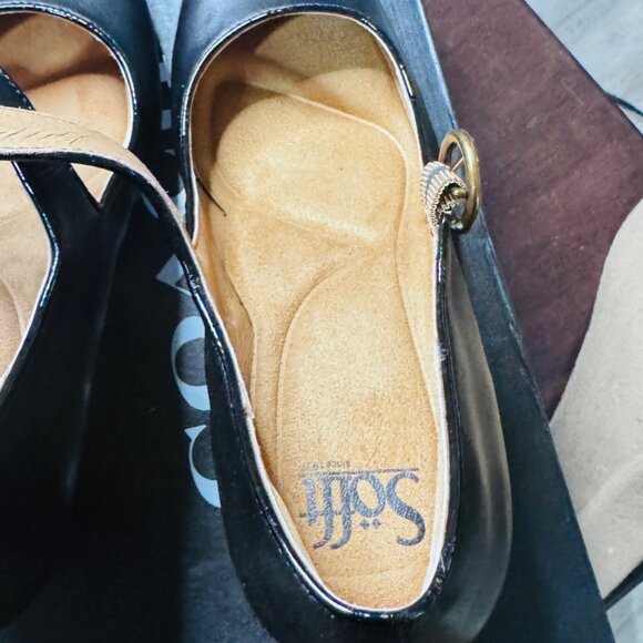 Sofft Petra Mary Jane Pumps Leather Black Heels Comfortable W 7 NIB MSRP $119.95 - Picture 5 of 8